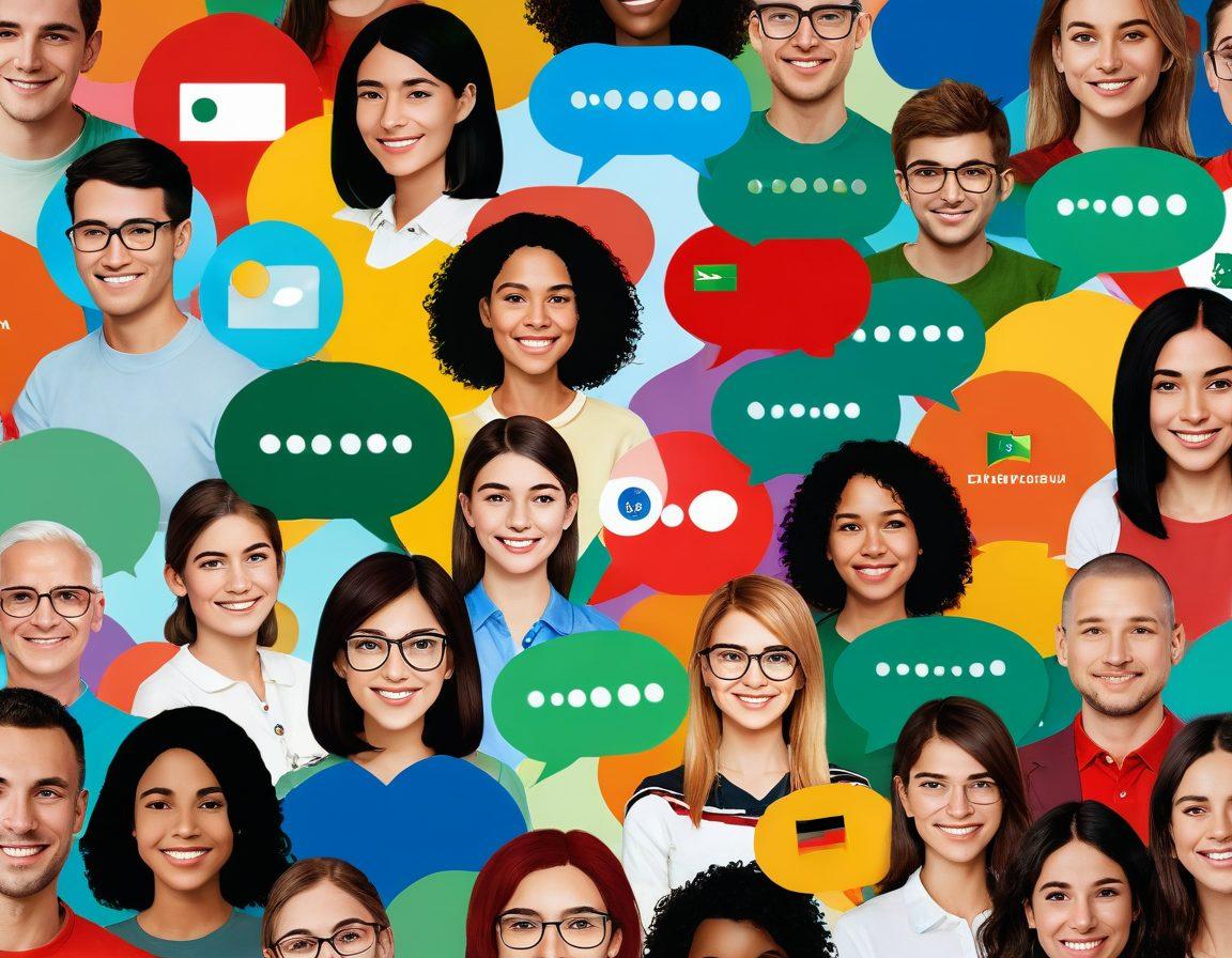 A vibrant digital collage showcasing various online chat interfaces, featuring Bulgarian cultural icons, emoticons, and conversation bubbles representing dynamic discussions. The background should reflect the essence of a community with colorful avatars of diverse individuals engaged in conversation, displaying joy and connection. Add elements like the Bulgarian flag and traditional patterns to emphasize cultural identity. super-realistic. vibrant colors. 3D.